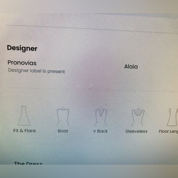 Pronovias Alaia is a striking crepe wedding dress featuring linear beading. - Picture 5 of 11